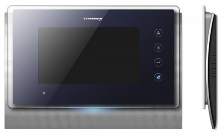 Commax CDV-70U/VIZIT (Белый) Монитор цветного видеодомофона, дополнительно вызов аудио/видео (при наличии камеры) от координатного подъездного домофона +3-х вызывных блоков и 1-й камера наблюдения